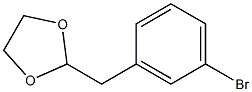 1-BROMO-3-(1,3-DIOXOLAN-2-YLMETHYL)BENZENE 96% Struktur