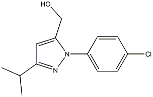 5-HYDROXYMETHYL-3-ISOPROPYL-N-(4-CHLOROPHENYL)-PYRAZOLE Struktur