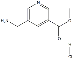 METHYL 5-AMINOMETHYL-3-PYRIDINE-CARBOXYLATE HYDROCHLORIDE Struktur