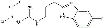 1-(3-(5-FLUORO-1H-BENZO[D]IMIDAZOL-2-YL)PROPYL)GUANIDINE DIHYDROCHLORIDE Struktur