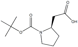 (R)-2-(1-BOC-2-PYRROLIDINYL) ACETIC ACID Struktur