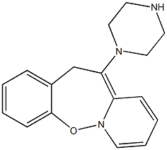 11-(PIPERAZINE-N-YL) DIBENZO(B,F)OXAZEPINE Struktur