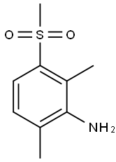 2,6-dimethyl-3-(methylsulfonyl)benzenamine Struktur