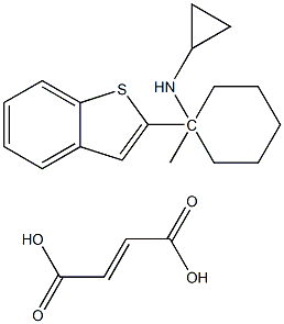 1-BENZO(B)THIEN-2-YL-N-CYCLOPROPYL METHYLCYCLOHEXANAMINE FUMARATE Struktur