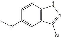 3-CHLORO-5-METHOXYINDAZOLE Struktur