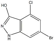 6-BROMO-4-CHLORO-3-HYDROXYINDAZOLE Struktur