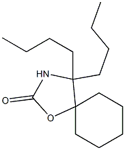 4,4-DIBUTYL-5,5-PENTAMETHYLENE OXAZOLIDIN-2-ONE Struktur