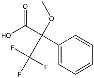 3,3,3-trifluoro-2-methoxy-2-phenylpropanoic acid Struktur