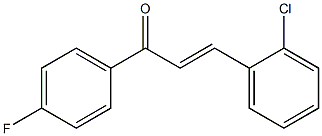 3-(2-chlorophenyl)-1-(4-fluorophenyl)prop-2-en-1-one Struktur