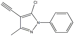 5-CHLORO-4-ETHYNYL-3-METHYL-1-PHENYL-1H-PYRAZOL Struktur