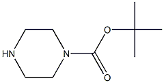 1-T-Butoxycarbonyl Piperazine Struktur