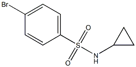 4-bromo-N-cyclopropylbenzenesulfonamide Struktur