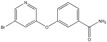 3-(5-BROMO-PYRIDIN-3-YLOXY)BENZAMIDE Struktur