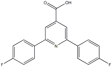 2,6-bis(4-fluorophenyl)pyridine-4-carboxylic acid Struktur