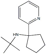 1-(tert-Butylamino)-1-(2-pyridyl)-cyclopentane Struktur