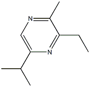 2-METHYL-3-ETHYL-5-ISOPROPYLPYRAZINE Struktur