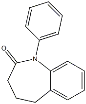 1-PHENYL-1,3,4,5-TETRAHYDRO-2H-1-BENZAZEPIN-2-ONE Struktur