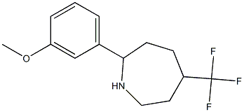 2-(3-METHOXYPHENYL)-5-(TRIFLUOROMETHYL)AZEPANE Struktur