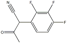 3-OXO-2-(2,3,4-TRIFLUOROPHENYL)BUTANENITRILE Struktur