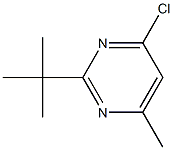 4-CHLORO-2-TERTBUTYL-6-METHYLPYRIMIDINE Struktur