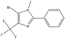 5-BROMO-1-METHYL-2-PHENYL-4-TRIFLUOROMETHYL-1H-IMIDAZOLE Struktur