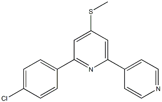 2-(4-chlorophenyl)-4-(methylthio)-6-(4-pyridyl)pyridine Struktur