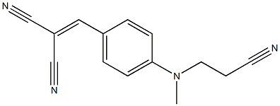 2-{4-[(2-cyanoethyl)(methyl)amino]benzylidene}malononitrile Struktur