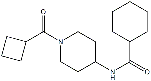 N1-[1-(cyclobutylcarbonyl)-4-piperidyl]cyclohexane-1-carboxamide Struktur