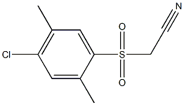 2-[(4-chloro-2,5-dimethylphenyl)sulfonyl]acetonitrile Struktur