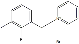 1-(2-fluoro-3-methylbenzyl)pyridinium bromide Struktur