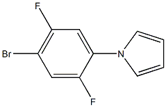 1-(4-bromo-2,5-difluorophenyl)-1H-pyrrole Struktur