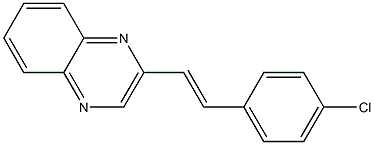 2-(4-chlorostyryl)quinoxaline Struktur