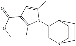 methyl 1-(1-azabicyclo[2.2.2]oct-3-yl)-2,5-dimethyl-1H-pyrrole-3-carboxylate Struktur