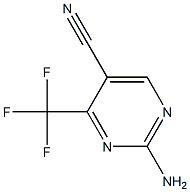 2-amino-4-(trifluoromethyl)-5-pyrimidinecarbonitrile Struktur