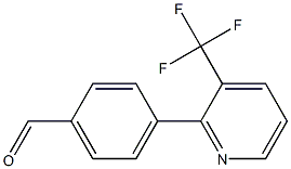 4-[3-(trifluoromethyl)-2-pyridinyl]benzenecarbaldehyde Struktur