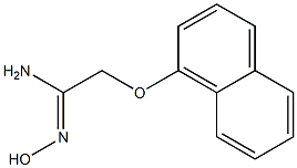 N'-hydroxy-2-(1-naphthyloxy)ethanimidamide Struktur