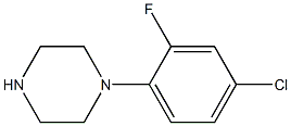 1-(4-Chloro-2-fluorphenyl)-piperazine Struktur