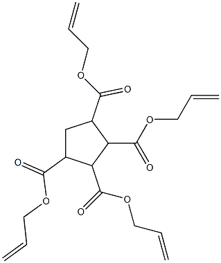 tetraallyl cyclopentane-1,2,3,4-tetracarboxylate Struktur