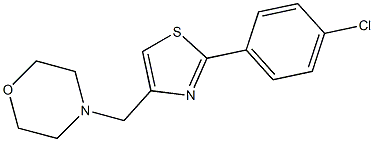 4-{[2-(4-chlorophenyl)-1,3-thiazol-4-yl]methyl}morpholine Struktur