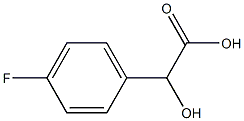 (4-fluorophenyl)(hydroxy)acetic acid Struktur