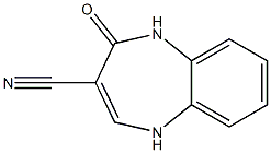 2-oxo-2,5-dihydro-1H-1,5-benzodiazepine-3-carbonitrile Struktur