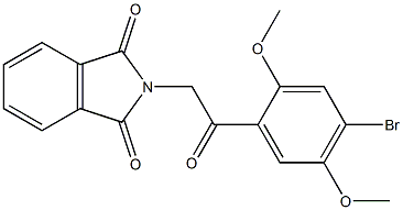 2-[2-(4-bromo-2,5-dimethoxyphenyl)-2-oxoethyl]-1H-isoindole-1,3(2H)-dione Struktur