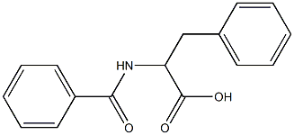 2-(benzoylamino)-3-phenylpropanoic acid Struktur