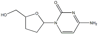 4-amino-1-[5-(hydroxymethyl)tetrahydrofuran-2-yl]-1,2-dihydropyrimidin-2-one Struktur