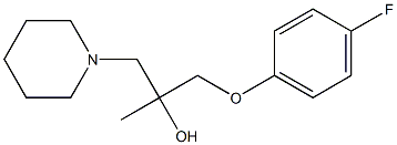 1-(4-fluorophenoxy)-2-methyl-3-piperidino-2-propanol Struktur