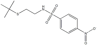 N-[2-(tert-butylsulfanyl)ethyl]-4-nitrobenzenesulfonamide Struktur