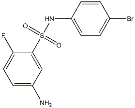 5-amino-N-(4-bromophenyl)-2-fluorobenzenesulfonamide Struktur