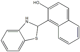 1-(2,3-dihydro-1,3-benzothiazol-2-yl)-2-naphthol Struktur