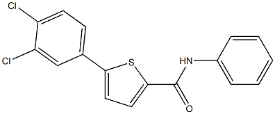 5-(3,4-dichlorophenyl)-N-phenyl-2-thiophenecarboxamide Struktur