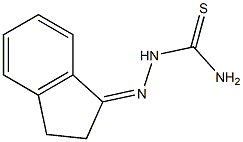 2-(2,3-dihydro-1H-inden-1-yliden)hydrazine-1-carbothioamide Struktur